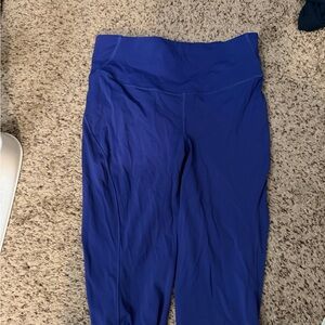 Blue High-Waisted Leggings